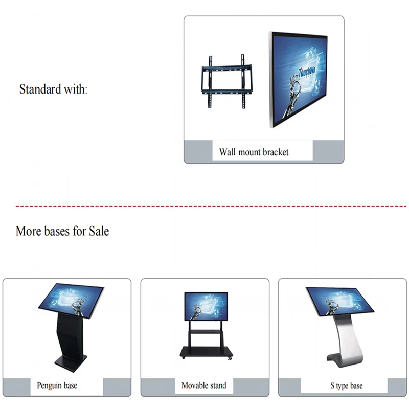 Touchwo Custom Water Proof Totem Ips Capacitive Lcd Monitors Touchscreen 32 Inch Touch Screen Monitor with Android