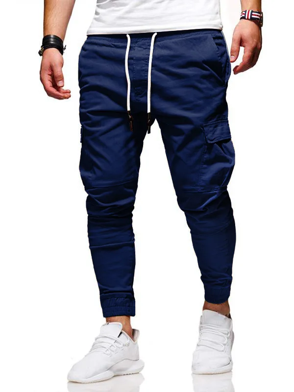 Wholesale Fall 6 Pocket Cargo Pants Fitness Sweatpants Men's Cargo ...