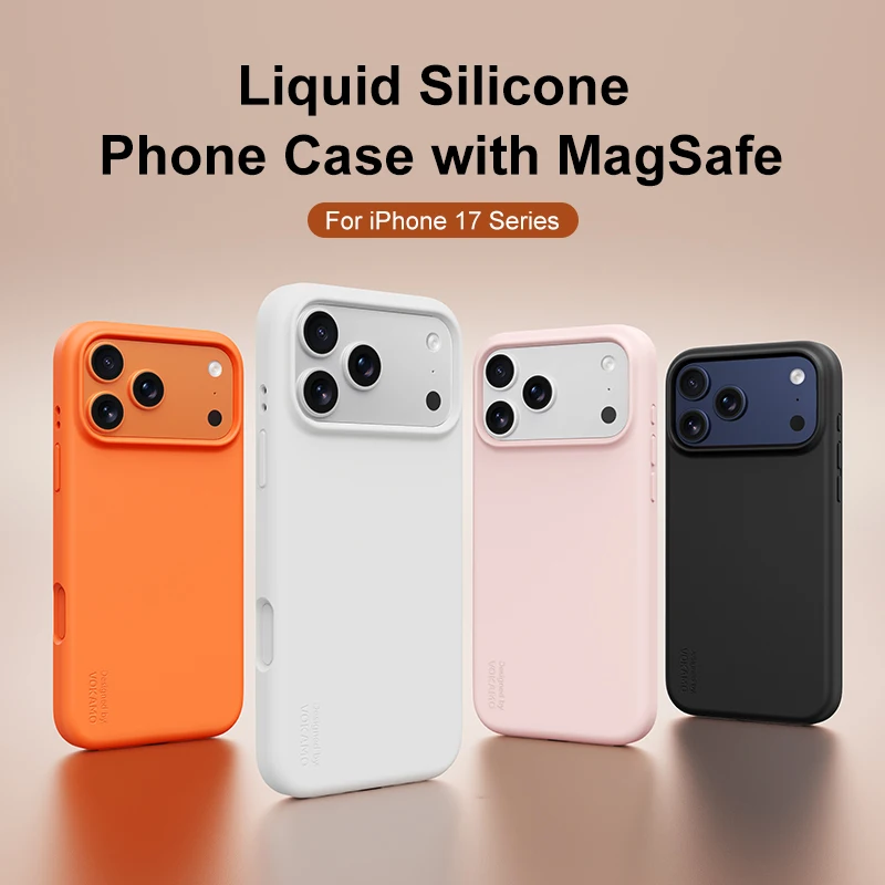VOKAMO Liquid Silicone Magnetic Case for Iphone 17 Series VOKAMO Liquid Silicone Magnetic Case for Iphone 17 Series