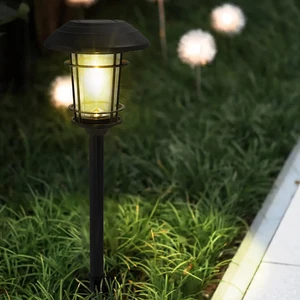 Vertak IP54 Outdoor Waterproof Led Solar Garden Light for Lawn, Patio, Yard, Walkway, Driveway Solar Path Courtyard Lamp