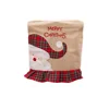 Checked cloth chair cover curved hat for the elderly