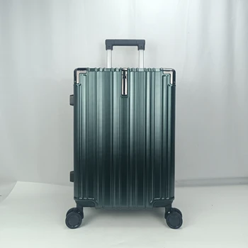 New Design Carry-one Hot Sale Aluminum Frame Luggage Trolley Luggage Bags Unisex Spinner Aluminum Suitcase Set with wheels