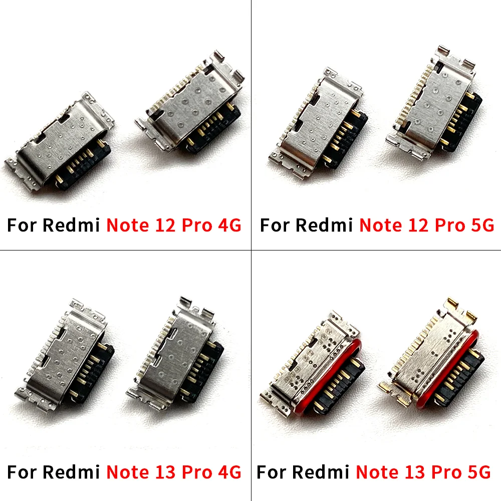 Xiaomi Redmi Note 13 12 Pro 4G Plus 5G用USB充電ポートコネクタ携帯