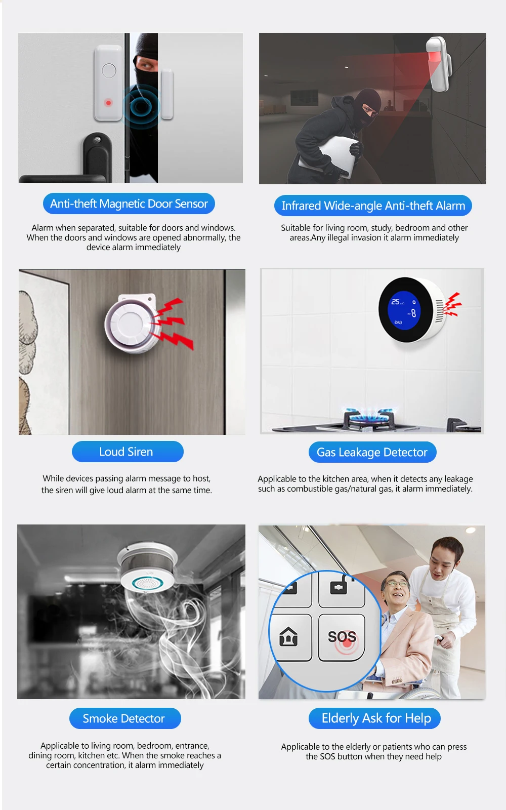 Real Time Monitoring and Tracking Smart Home Security System Burglar Alarm System