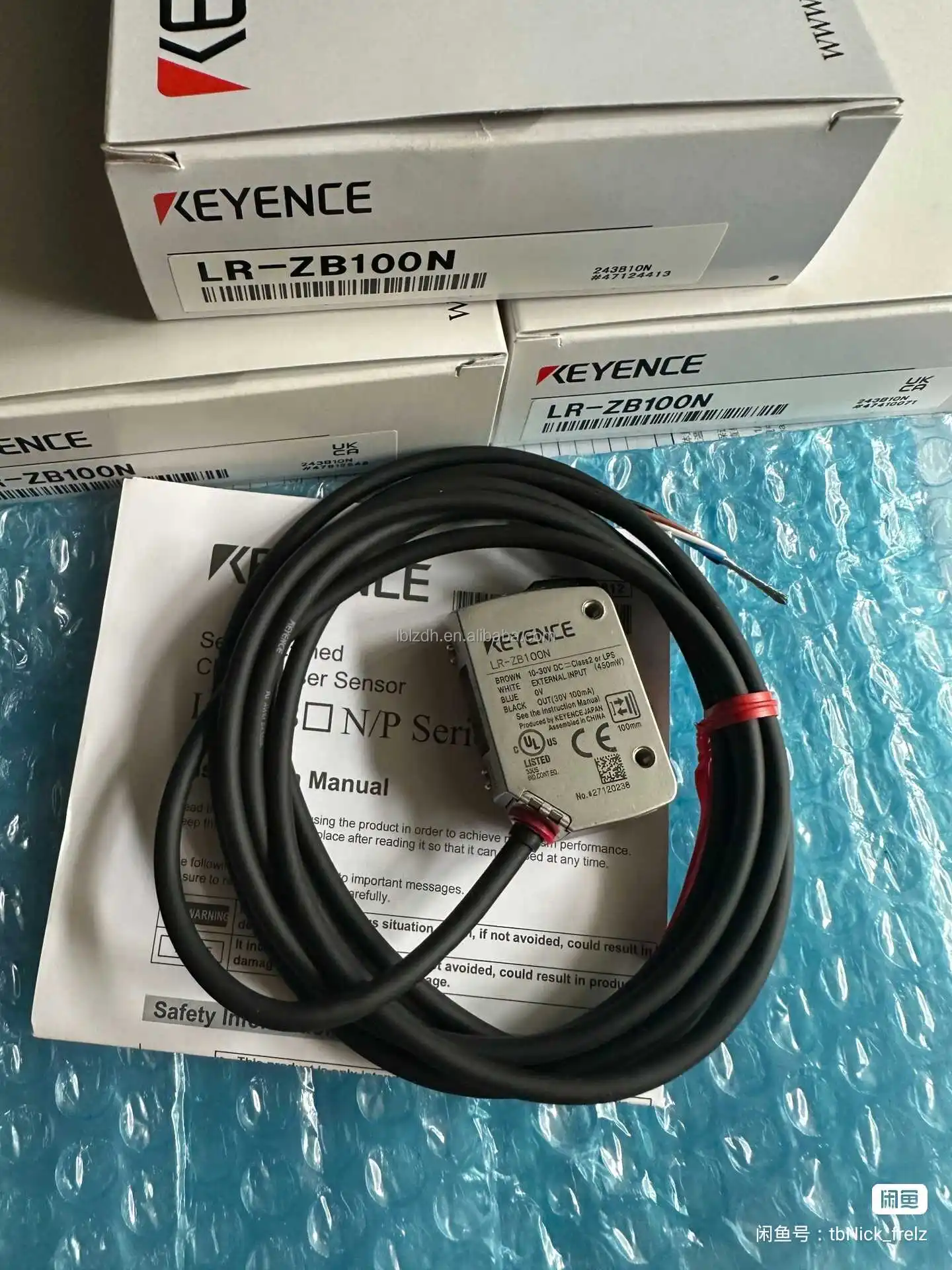 New Original KEYENCE LR-ZB100N Self-contained CMOS Laser Sensor with  Rectangular w/ cable Type 100 mm| Alibaba.com