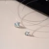 Moissanite (D color GRA certificate)
