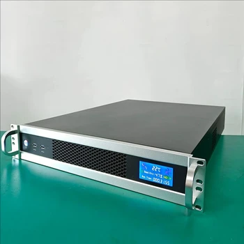 2U Server Case 600mm Depth Full-height Card Multiple Drive Bays Redundant Dual Power Supply E-ATX ITX Motherboard Compatibility
