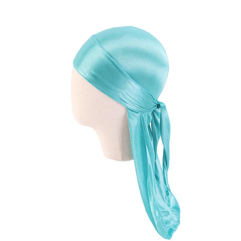 Wholesale Solid Children Durag With Clip Daddy And Son Du Rags Silk ...