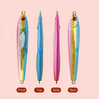 Tuolu Lead Fish Lure 100g-200g Glow-in-the-Dark Sea Fishing Boat Fishing Long-Cast Jig Bait for Saltwater Fish – Metal Jig – view 4