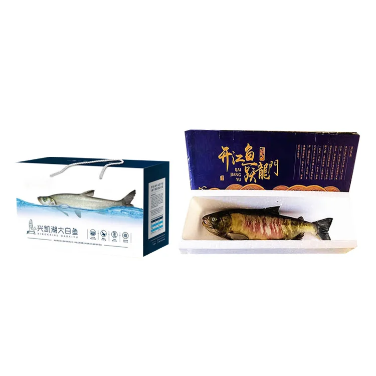 Recycled Custom Biodegradable Frozen Fish Carton Box For Shipping