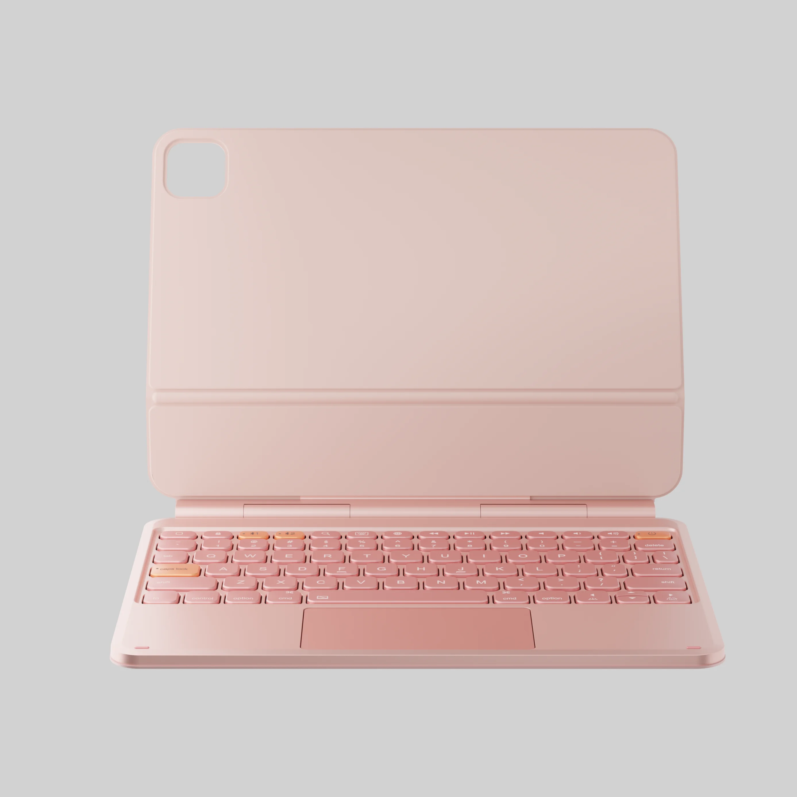 Teclado magnético de baja latencia, aleación de aluminio, resistente a manchas, inalámbrico, con carga USB-C y retroiluminación para iPad Pro de 11 pulgadas, color rosa