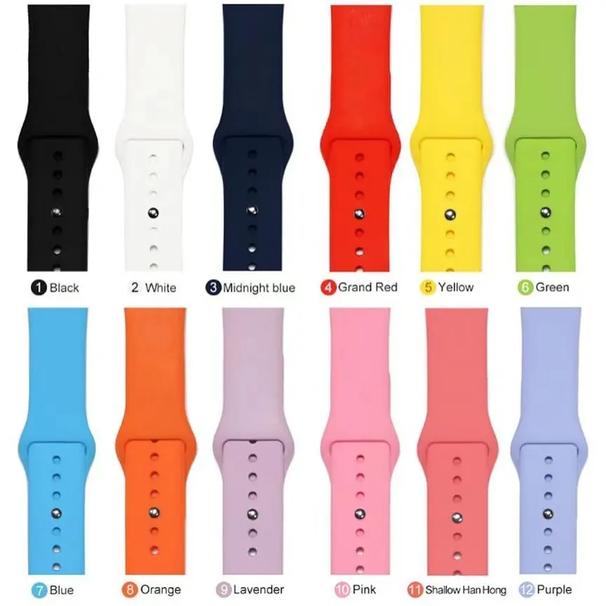 High Quality 38 40 41 42 44 45 49mm Silicone Rubber Watch Bands Watch Strap  - China Silicone Strap and Watch Band price