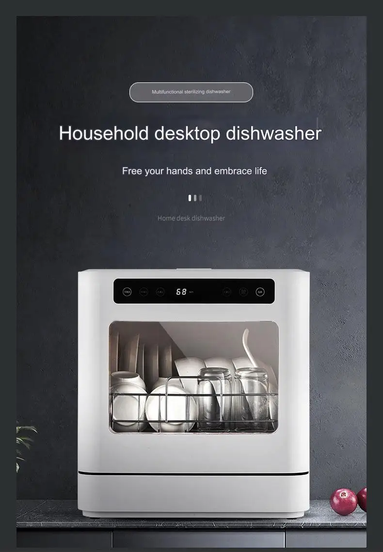 Cheap Price Electric Countertop Mini Smart Dishwasher Fully Automatic