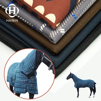 600D ripstop Polyester Oxford fabric horse rugs fabric coated with waterproof breathable