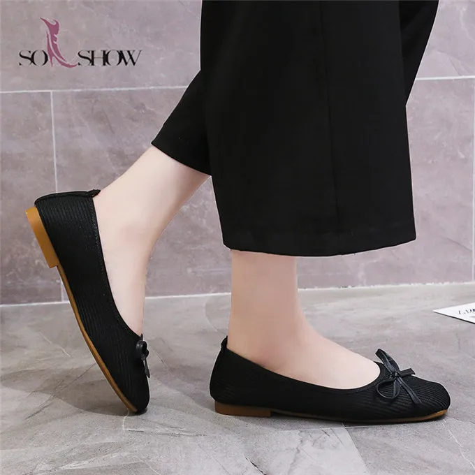 fancy black flat shoes