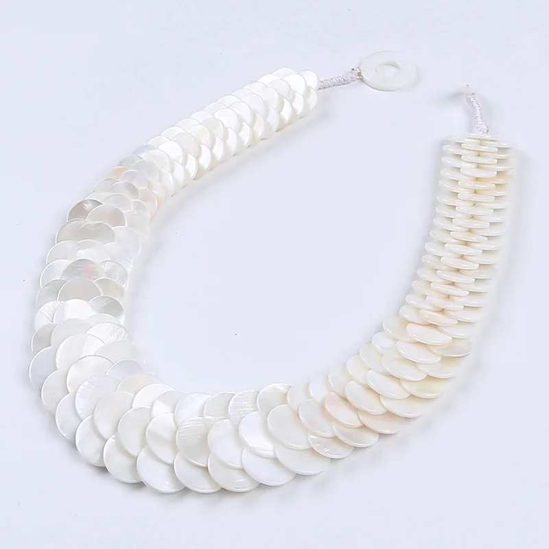 chunky shell necklace