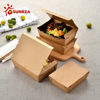 Buy Disposable Takeaway Custom Logo Printed Paper Fast Food Packaging from  Shanghai Sunkea Import & Export Co., Ltd., China