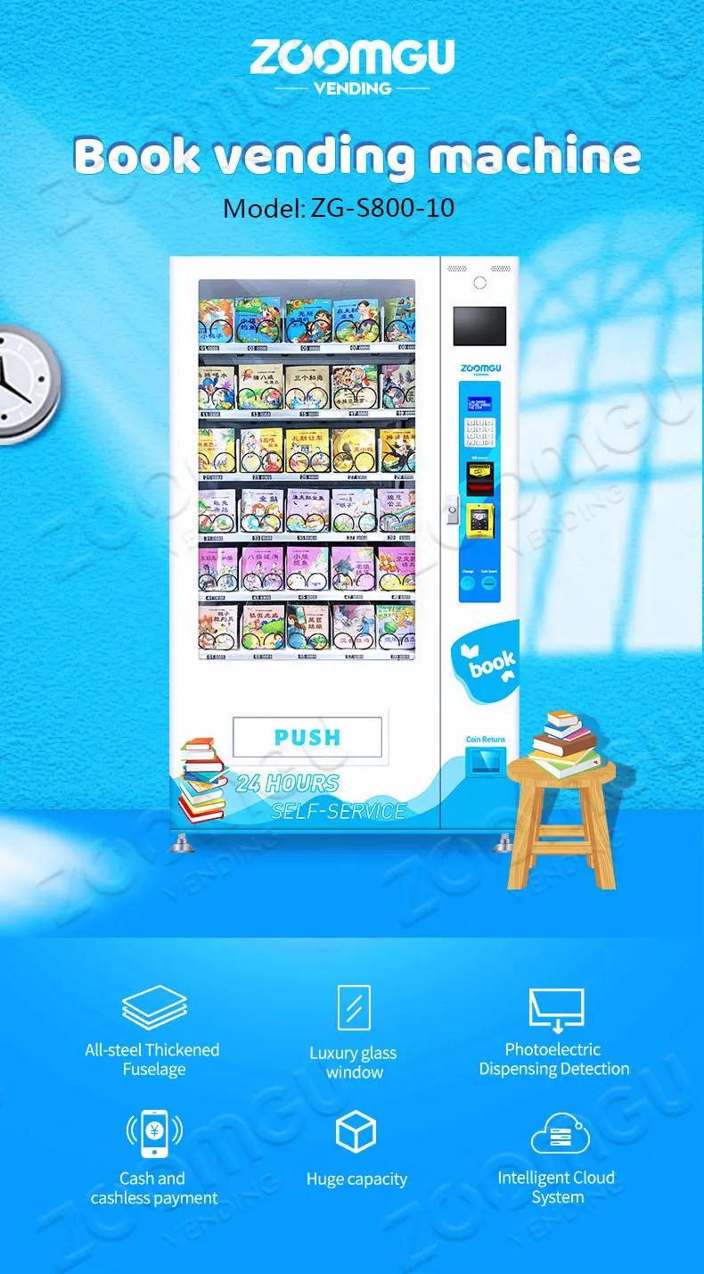 Zg Book Vending Machines With Wifi Books Notebook Vending Machine Pen