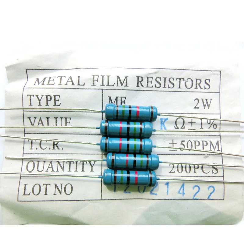 RESISTENZA 2.2 Kohm 0.25W - Resistenze - Resistenze a film metallico