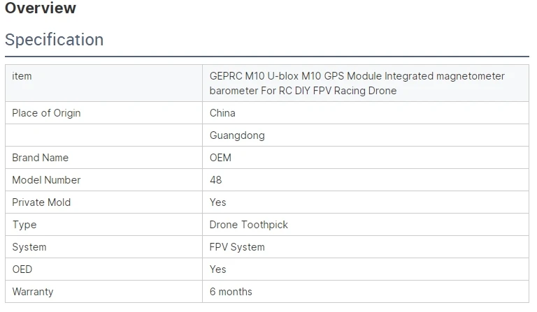 QMC5883L Compass GPS Module for RC FPV Drone GEPRC GEP M8Q Mini 2 Accessories Built-in Remote Function DIY Mini Models 3.3-5V details