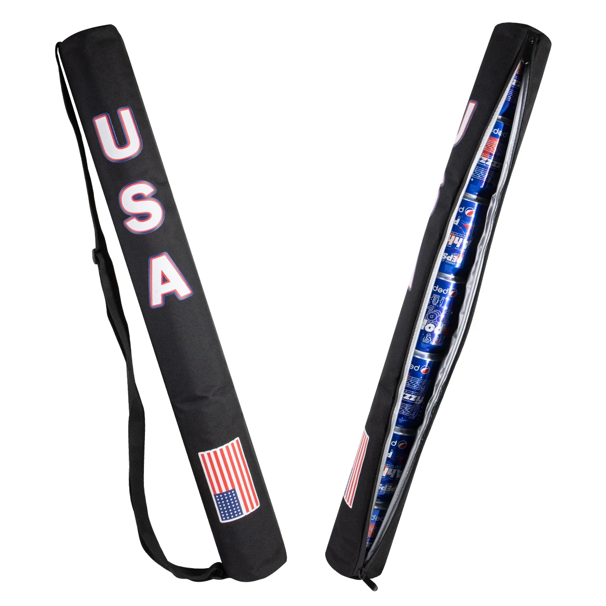 Custom Print Easy Carry 7 Can Golf Beer Sleeve Cover Slim Can Stubby