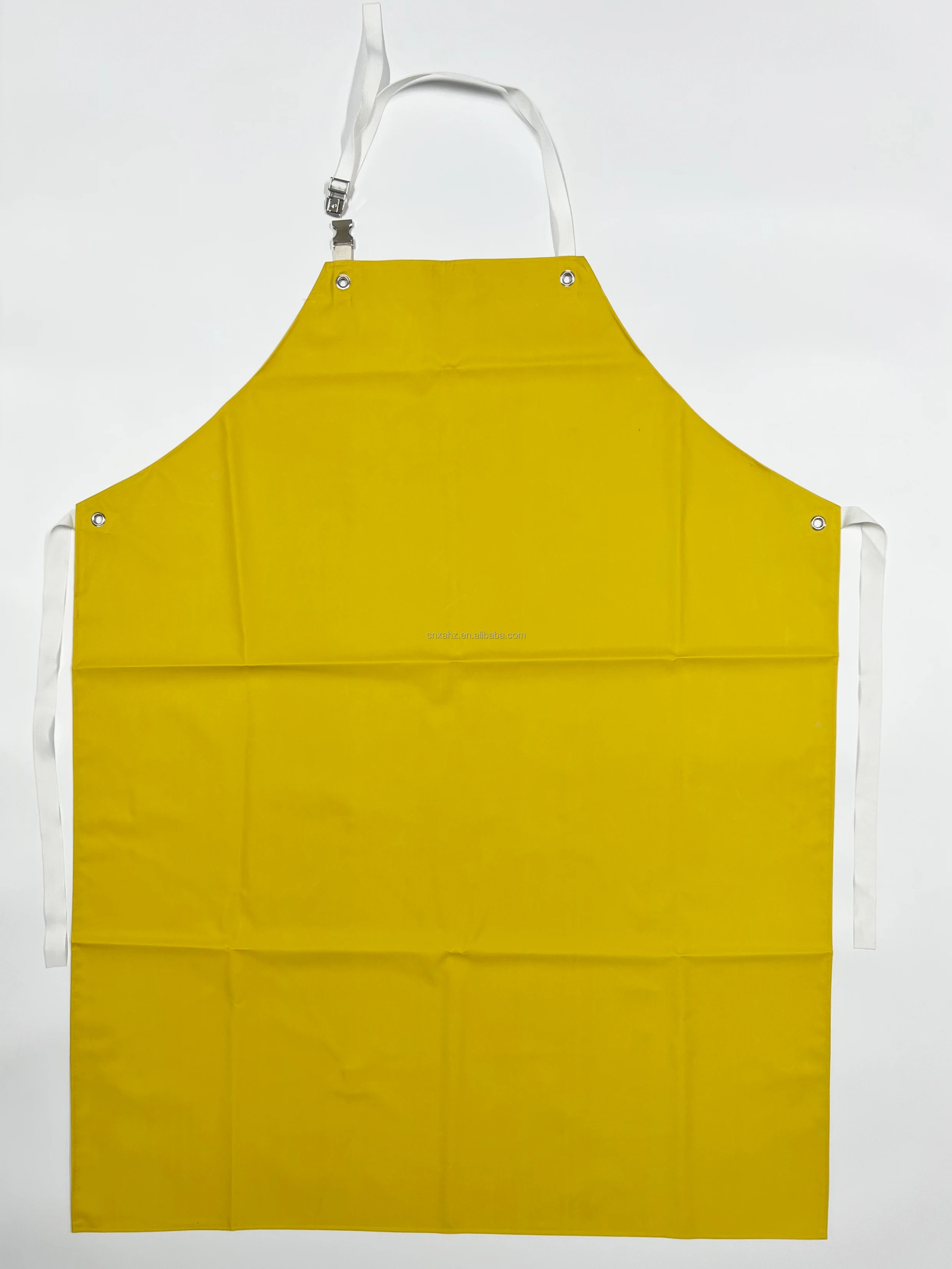 Y16n Yellow Waterproof Chemical Resistant Rubber Apron For Slaughtering