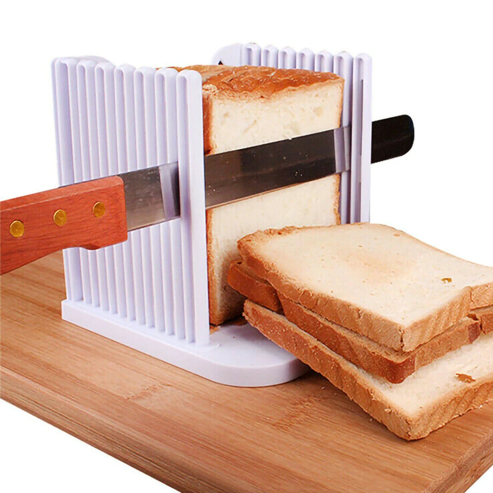 Kitchen Pro Bread Loaf Slicer Slicing Cutting Guide 16 x 15 x 15 cm White 