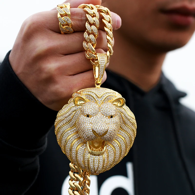 Wholesale Luxury Lock Pendant Mens Iced Out Custom Pendant Big