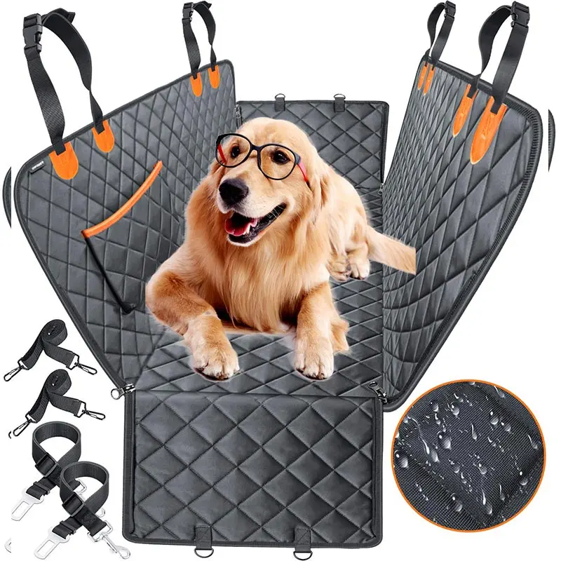 Luxury active pets bench multifunctional waterproof pet dog hammock car seat cover for back seat