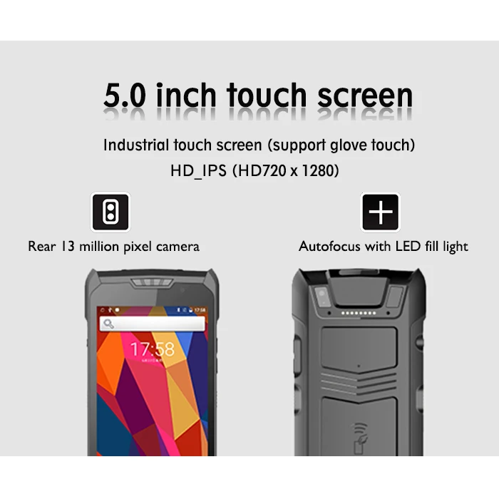Mobile Personal Digital Assistant 1D/2D Barcode Scanner Android PDAS  With NFC Reader C50 Plus