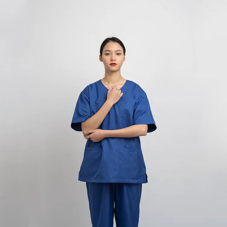 Custom Polyester Cotton Short Sleeve Women Surgical Scrub Sets Hospital Doctors Suits Nurse Uniform Clothes