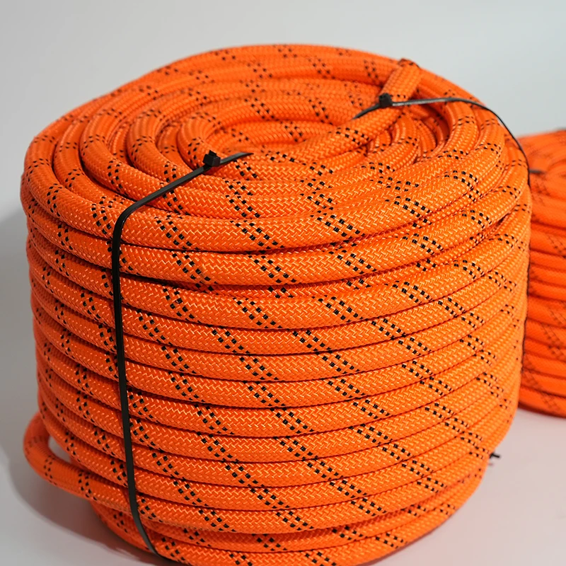 JINLI OEM Polyester Static Rope Low Elongation Safety Rope for Tree Climbing (ISO9001 Certified)