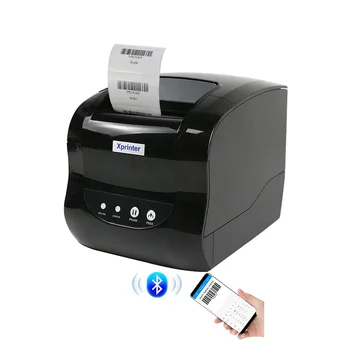 365 BT Thermal Label Printer Barcode Sticker Receipt Printer Support 20-80mm 2 In 1 Print Machine for Android iOS Windows