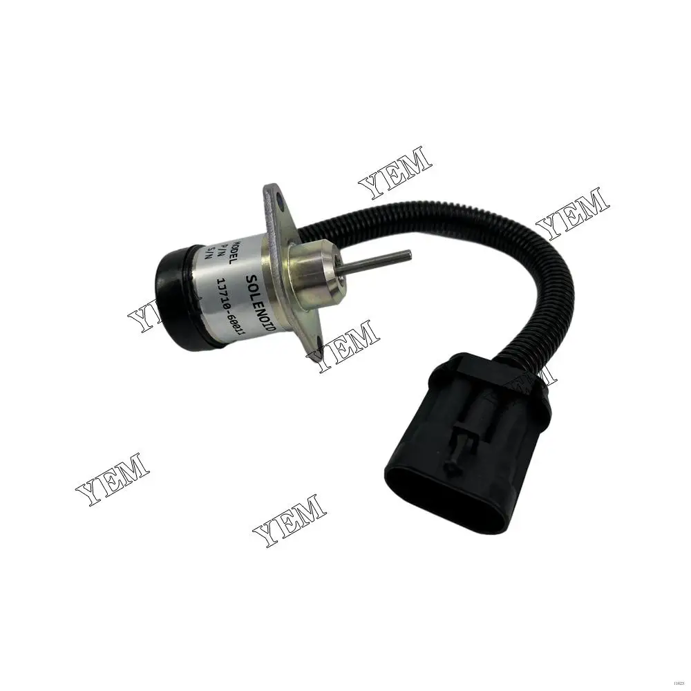 V2607 Fuel Shut Off Stop Solenoid YK256-12V 1J710-60011 for Kubota