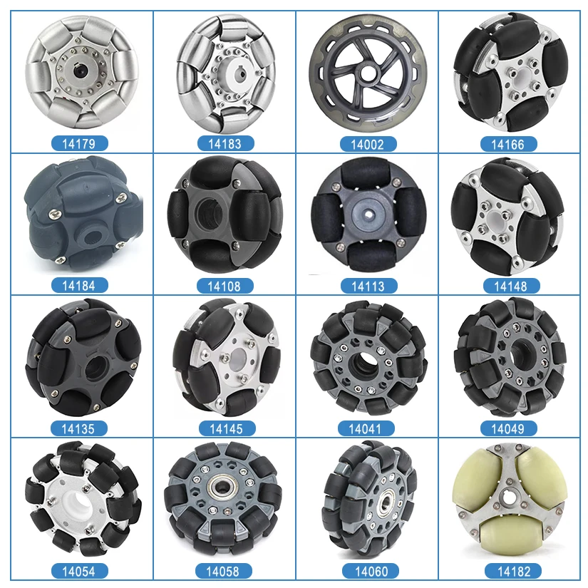14145アルミ合金60ミリメートルオムニホイールのための小型