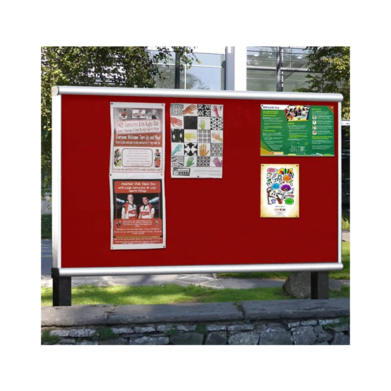 Custom Aluminum Digital Notice Board Outdoor Advertising Display Bulletin Board
