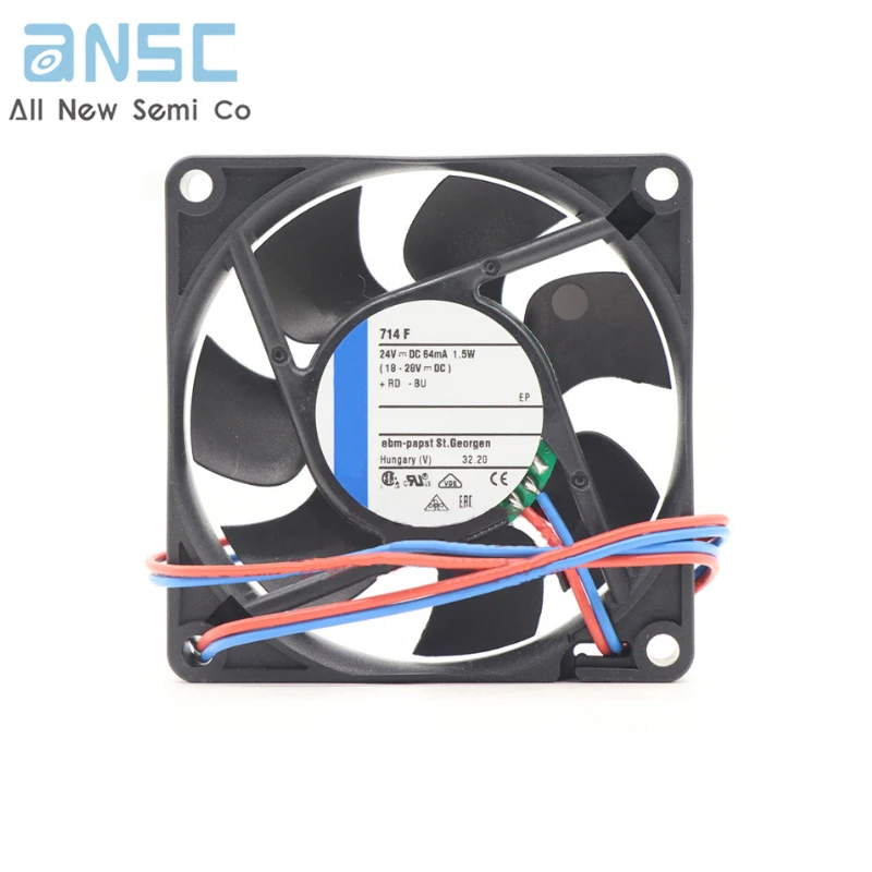 Original Axial fan 714F 24VDC 1.5W 0.06A Enclosure cooling fan