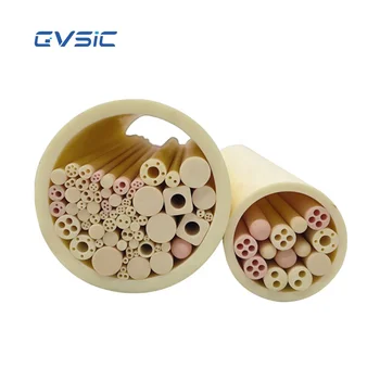 CVSiC Industrial Alumina Ceramic Tube 99 Al2O3 High Temperature Porous Alumina Ceramic Insulation Tube of Various Sizes