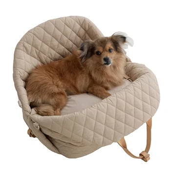 DIY Soft Comfortable  Small Dog Handbag Car Seat Carrier Bag Puppy Booster Pouch Pet Travel Carrier Bag