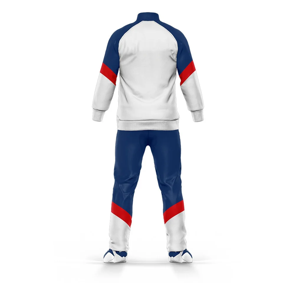 Custom Tricot Fabric Color Combination School Sports Wear Tracksuits
