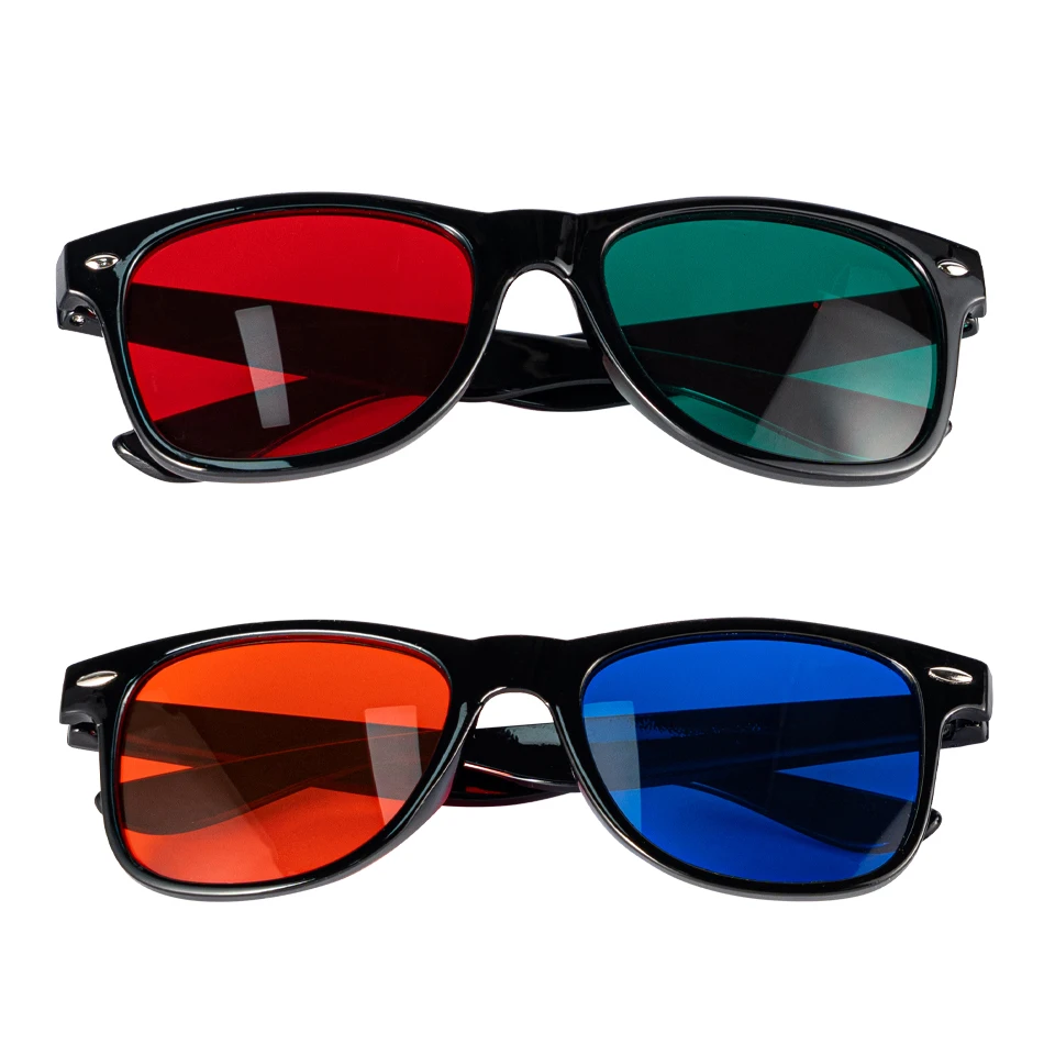 Red Green Glasses Amblyopia Training Visual Function Examination Plastic Material Class I Vision Care Equipment
