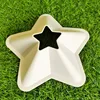 Placa con logo de estrella de cinco puntas - Blanco