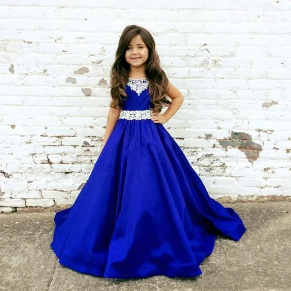 Royal Blue Party Gown for Toddlers and Girls, Royal Blue Birthday Dress for  Girls, Rich Fluffy Court Train Blue Flower Girl Tutu Dress - Etsy