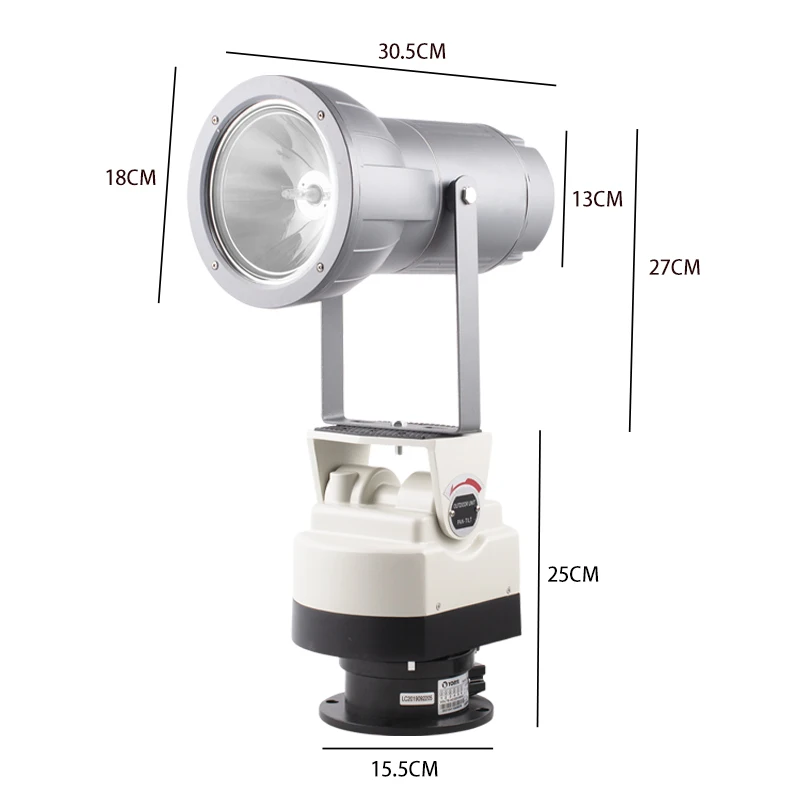 Remote Control High Power HID Searchlight 12V 150W Rotate Spotlight Light for Truck Off Road Boat Marine