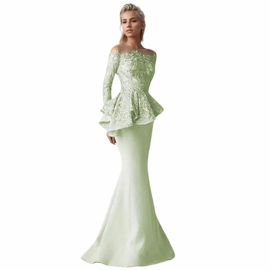 S2766L 2026 Scoop Neck French Light Luxury Niche Design High-end Engagement High-end Fishtail Skirt Banquet Evening Dress| Alibaba.com S2766L 2026 Scoop Neck French Light Luxury Niche Design High-end Engagement High-end Fishtail Skirt Banquet Evening Dress| Alibaba.com