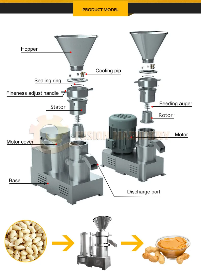 Factory Sesame Peanut Butter Making Machine/peanut Butter Grinding