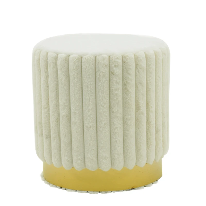 Round Ottoman Stool Various Color Comfortable Furniture