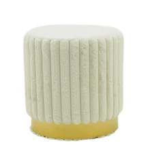 Round Ottoman Stool Various Color Comfortable Furniture