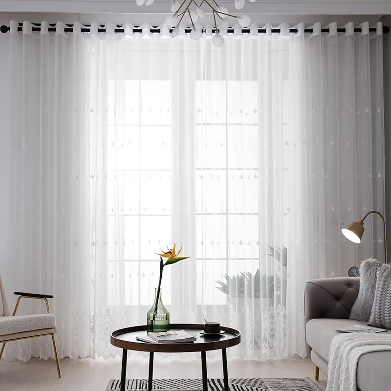 Cheap Price Fabrics Embroidery Curtain Fabrics Material for Romania