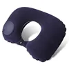 Flocking u pillow-dark blue